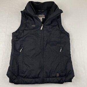 COLUMBIA XCO Down Puffer Vest Women’s S Black Inner Pockets Sleeveless